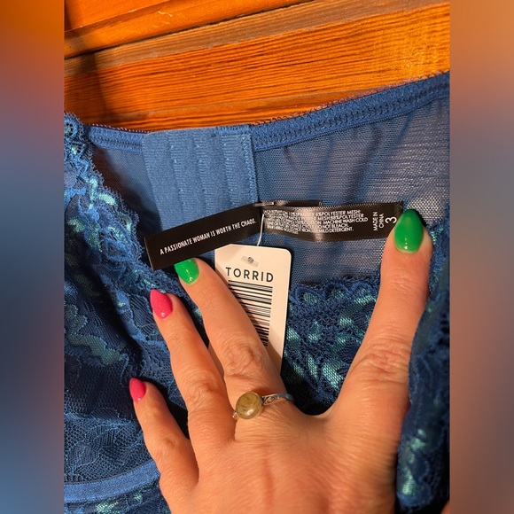 Torrid Lacey Thong Bodysuit - Picture 3 of 9